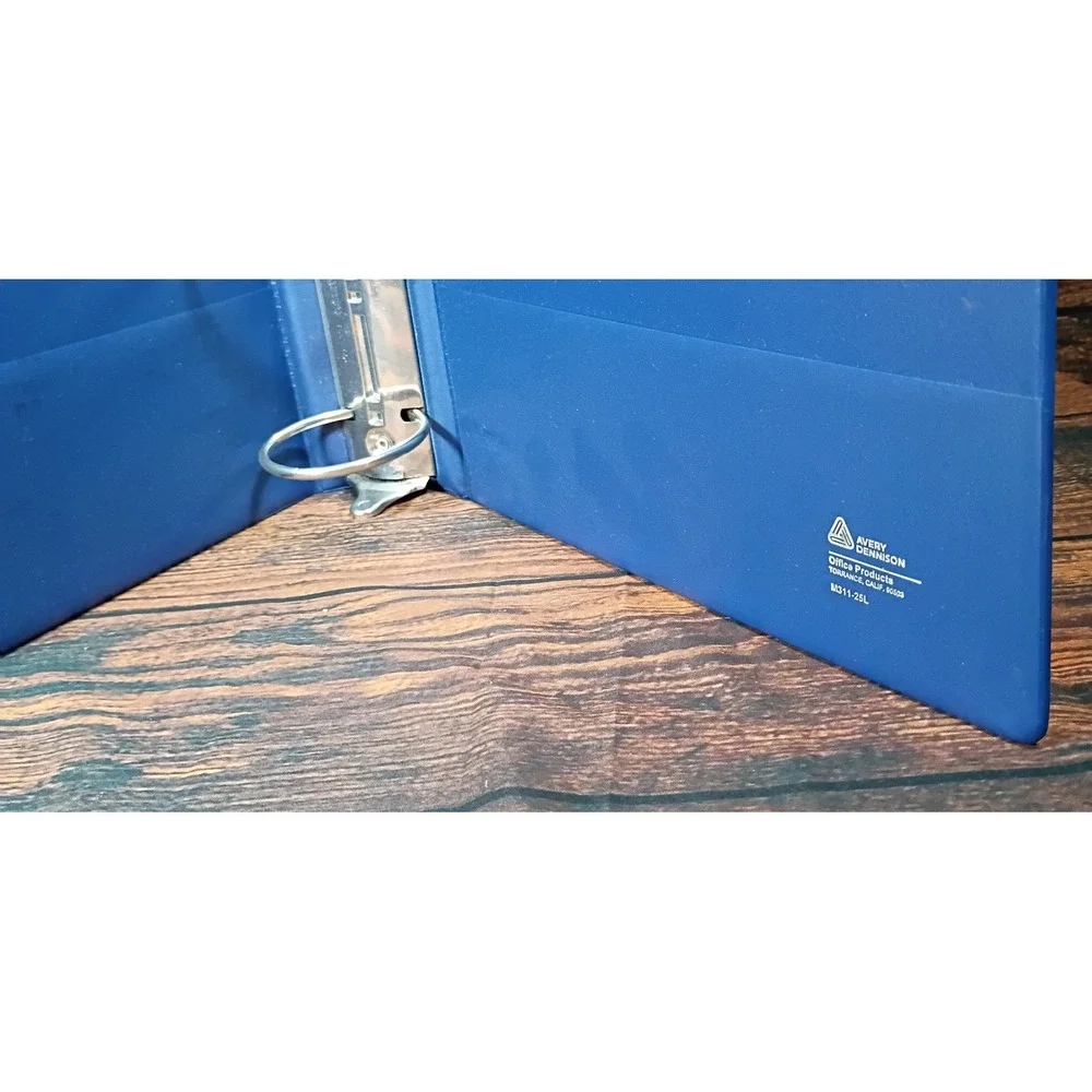 Avery Dennison Blue 3 Ring Binder 3 Inch Round Ring Office School M311-25L